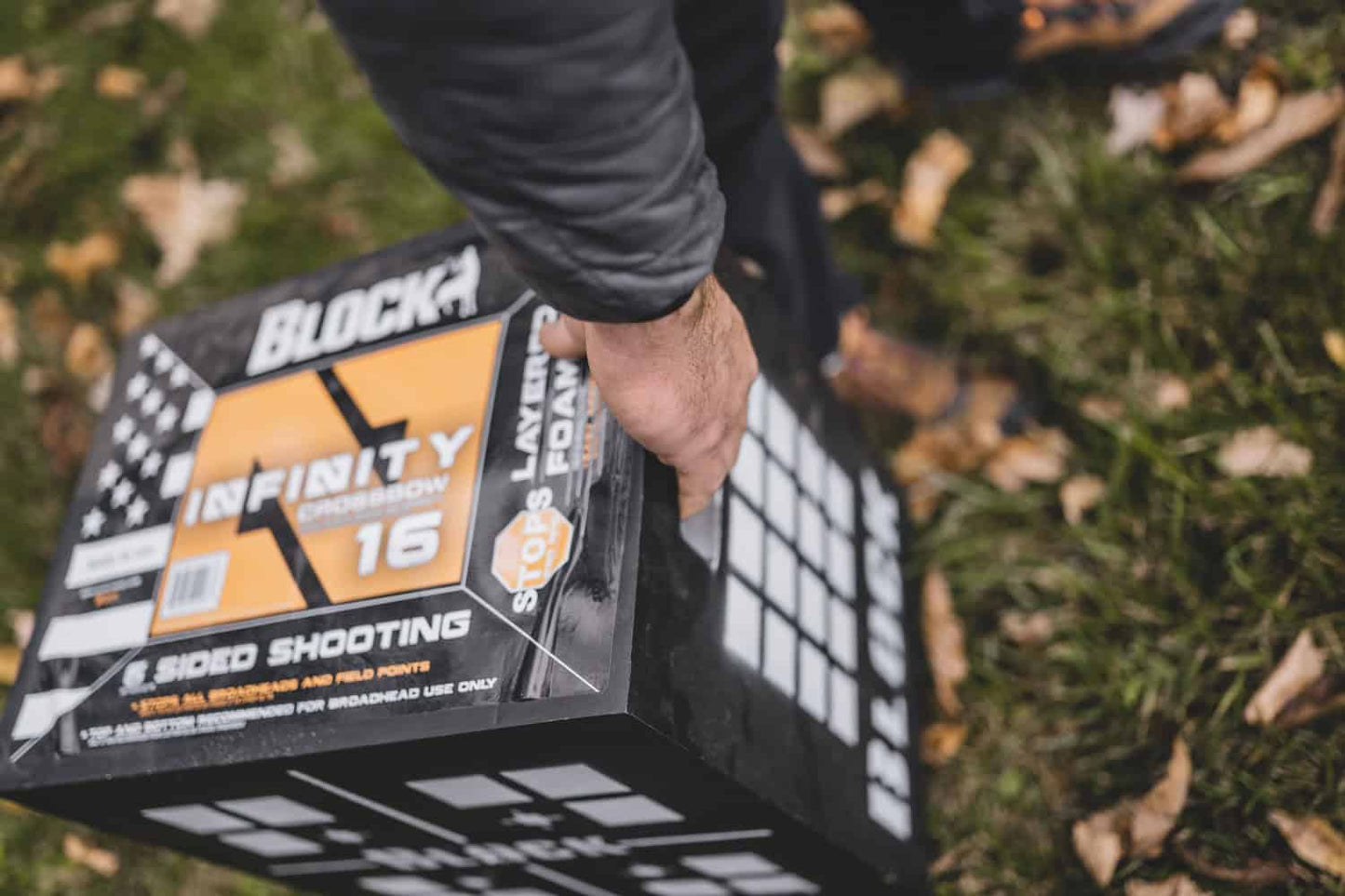 Extremely durable archery block target for field points, ideal for bowhunting and practice.