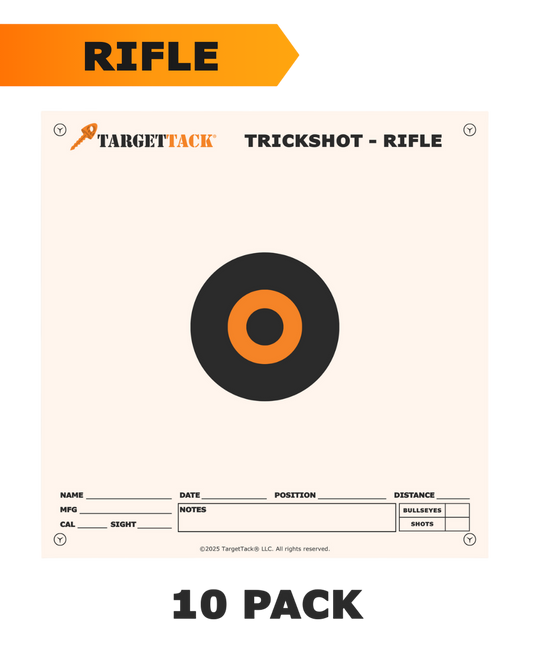 12" By 12" Rifle Practice Targets - 10 Pack