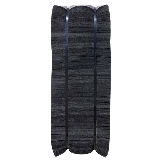 Polyester bowstring silencers for archery, black color, durable and vibration dampening.