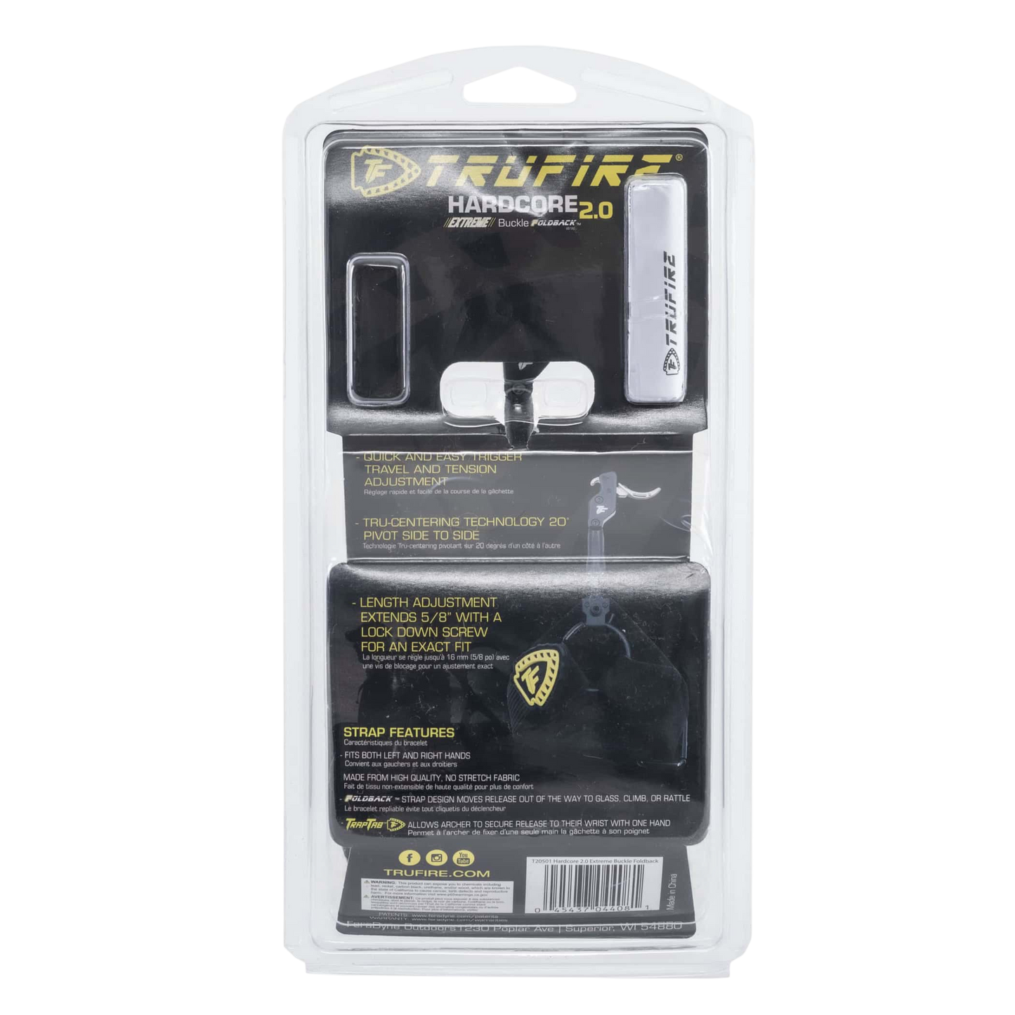 Heavy-duty archery bow release buckle with adjustable straps for bowhunting.