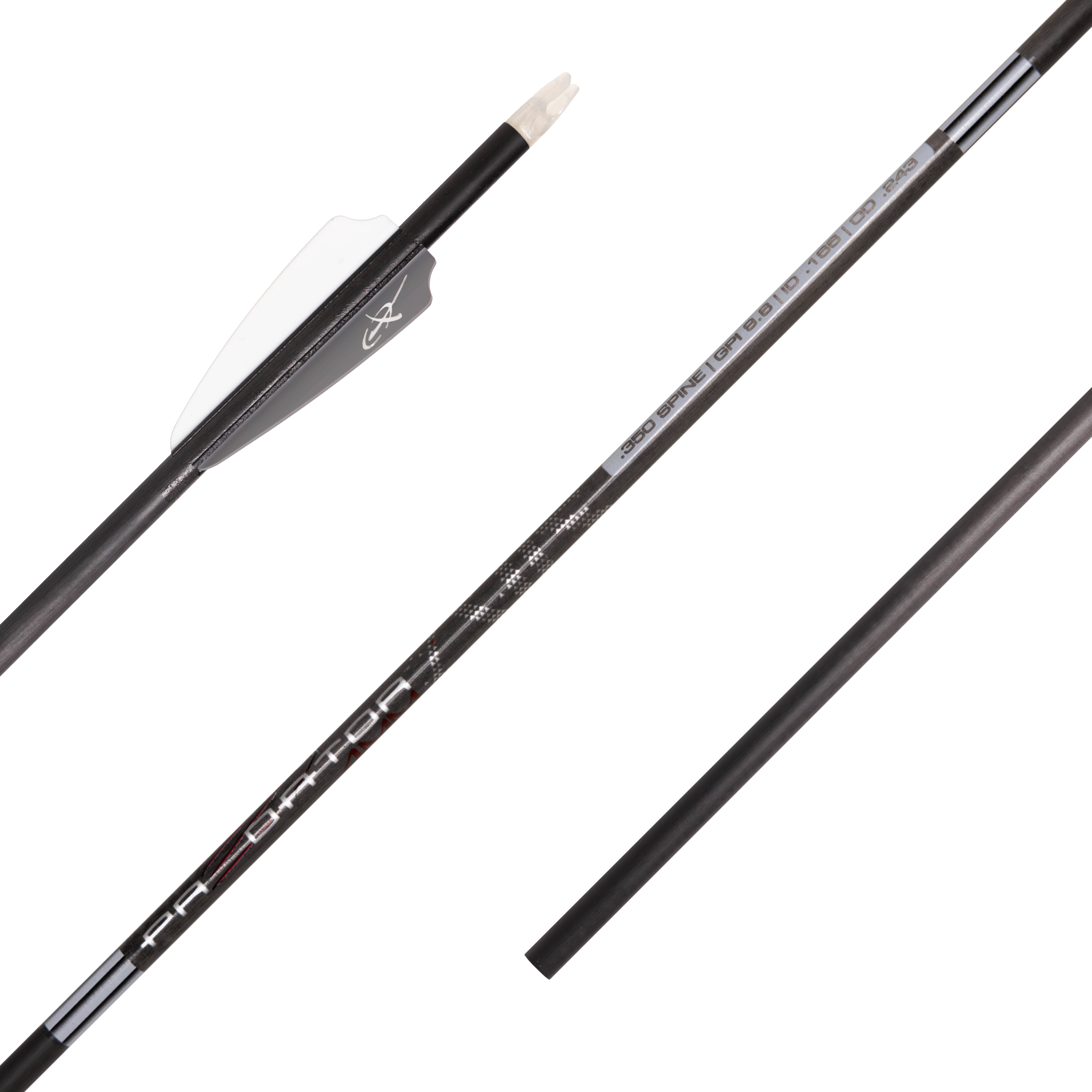 小物 ARROW Carbon Express Predator AIR 4mm Fletched Carbon Hunting Arrows (6
