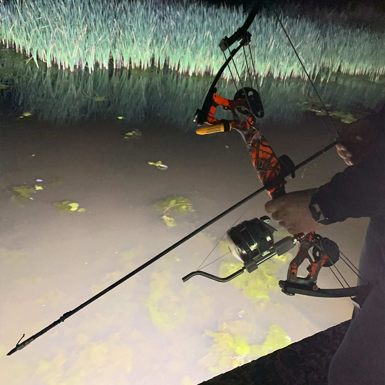 bow fishing rod and reel Muzzy Shoot Through Rod