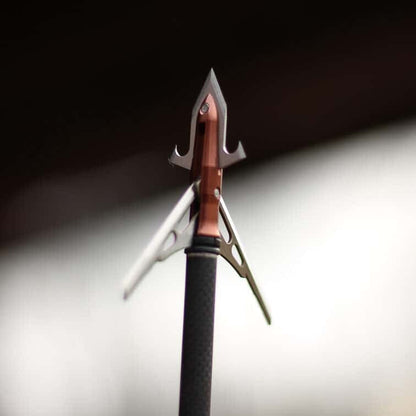 1. Precision bowhunting broadhead with razor-sharp blades for hunting success.