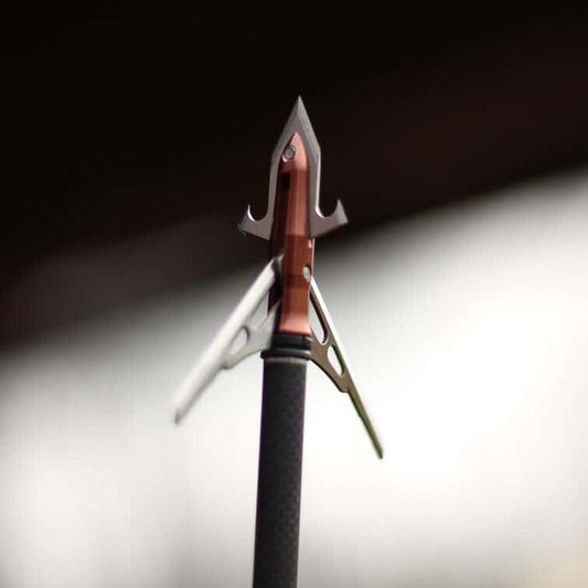1. Precision bowhunting broadhead with razor-sharp blades for hunting success.