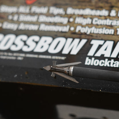 High-quality crossbow bolt with broadhead, ready for hunting or target shooting.