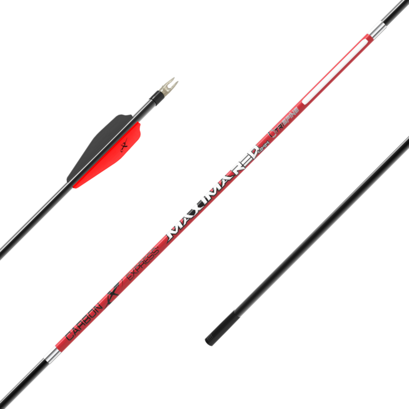Carbon Express Maxima RED 4mm Carbon Hunting Arrow Shafts (12-Pack)