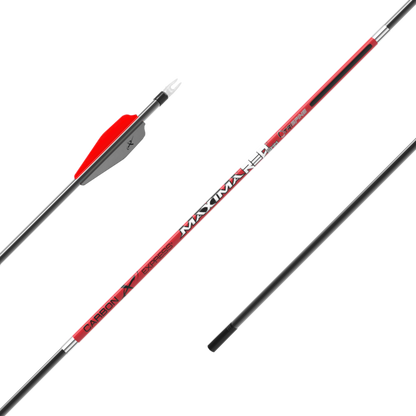 Carbon Express Maxima RED 5mm Carbon Hunting Arrow Shafts (12-Pack)
