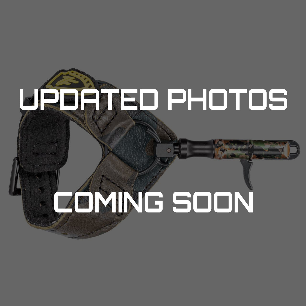 Camo bow sling with adjustable strap for bowhunting and outdoor archery activities.