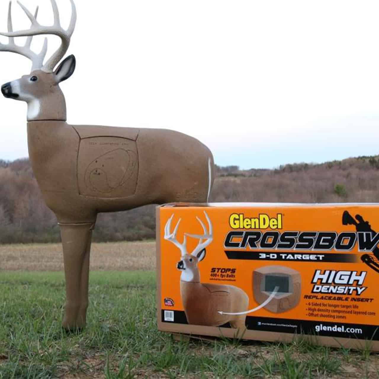 1. Deer archery target with removable layers and high-density foam for outdoor hunting practice.