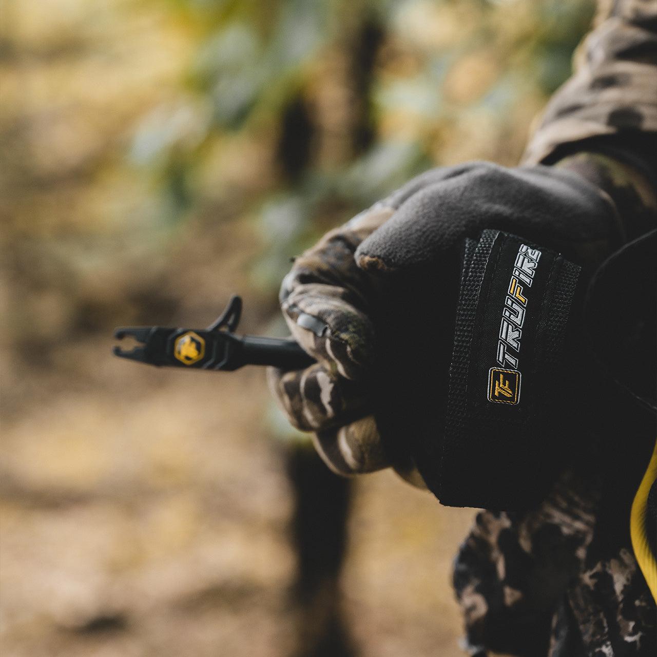 Lightweight archery release aid with ergonomic design for hunting, made by Trufire.