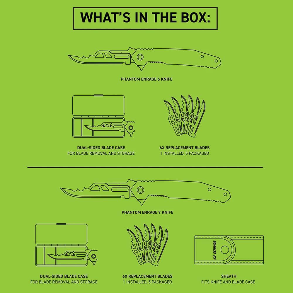 1. Folding hunting knives with replacement blades, sheaths, and cases for outdoor enthusiasts.