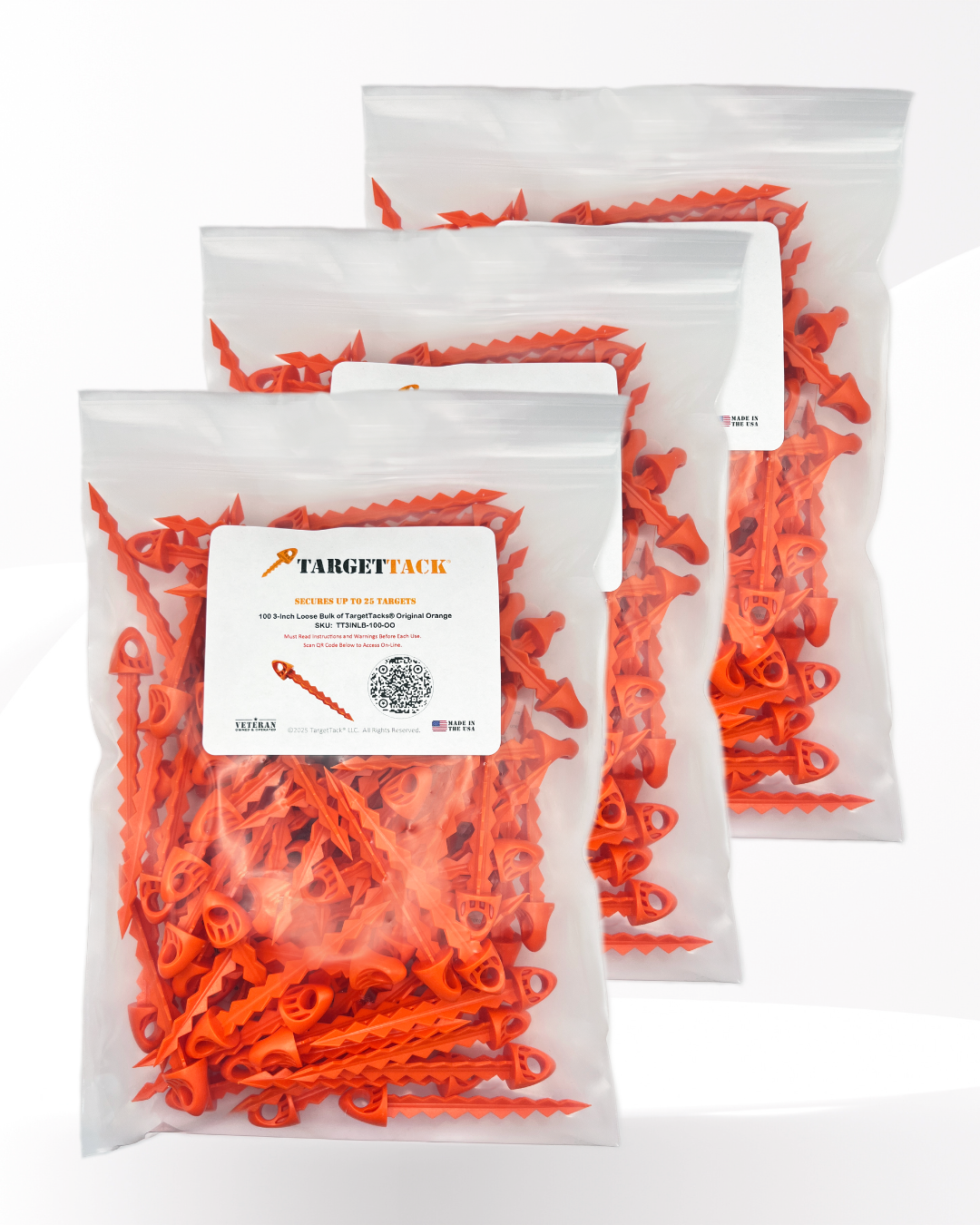 25 3-Inch Loose Bulk of TargetTacks®