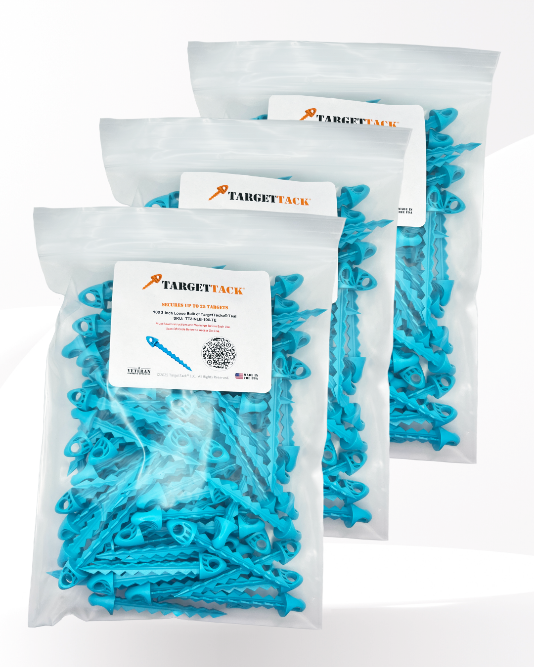 25 3-Inch Loose Bulk of TargetTacks®