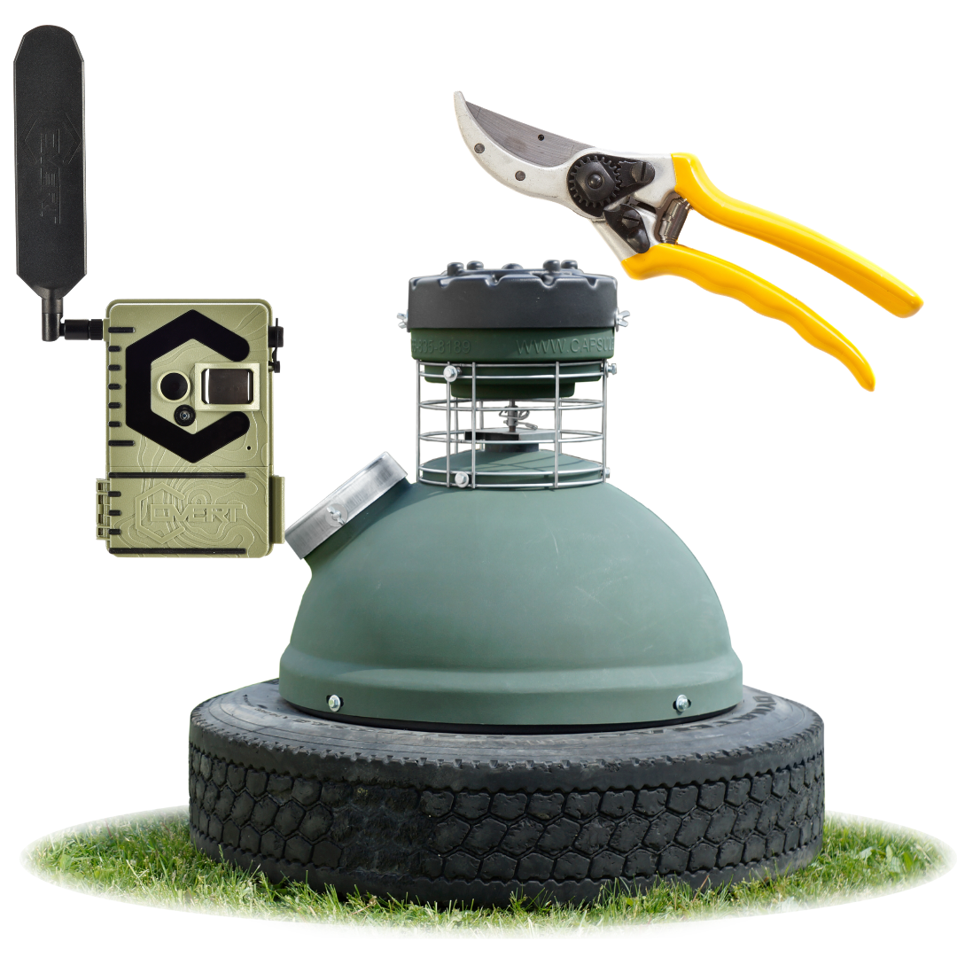 Property Prep Starter Bundle – 250lb Easy‑Fill Feeder & Cellular Trail Camera Kit