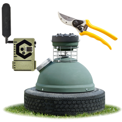 Property Prep Starter Bundle – 250lb Easy‑Fill Feeder & Cellular Trail Camera Kit
