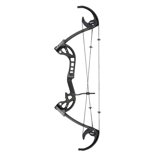 1. Modern compound bow with sleek design for bowhunting enthusiasts.
