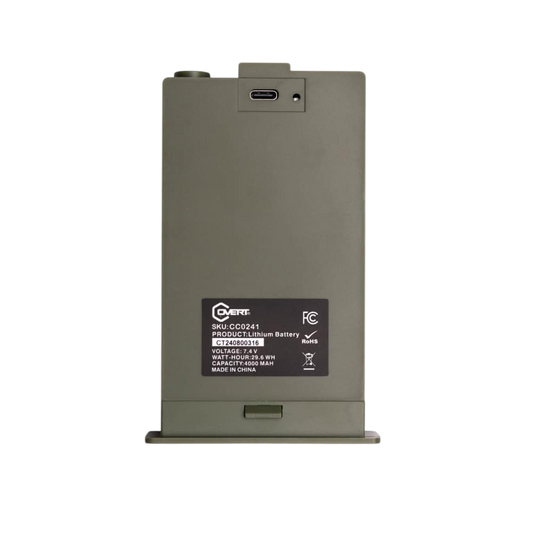 Rechargeable lithium battery for outdoor archery equipment and bowhunting gear.