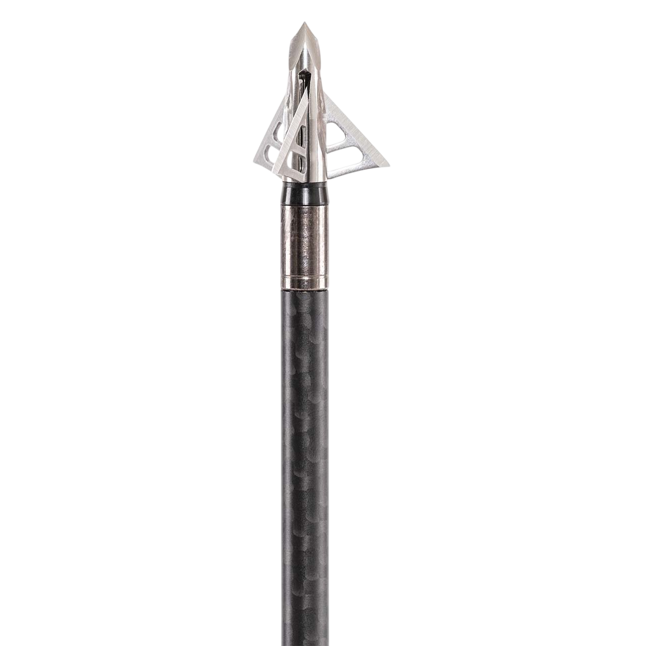 High-quality carbon arrow tip with sharp steel tip and aerodynamic design, ideal for bowhunting.