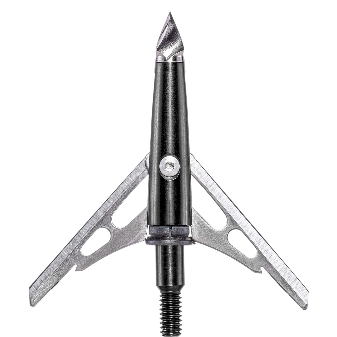Two-blade chisel broadhead in black