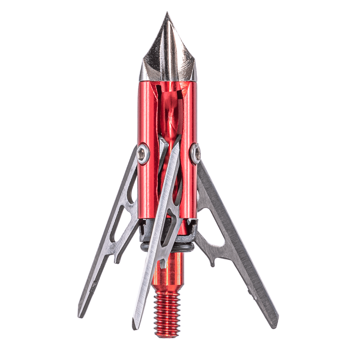 Precision archery broadhead launcher with adjustable blades for bowhunting accessorie.