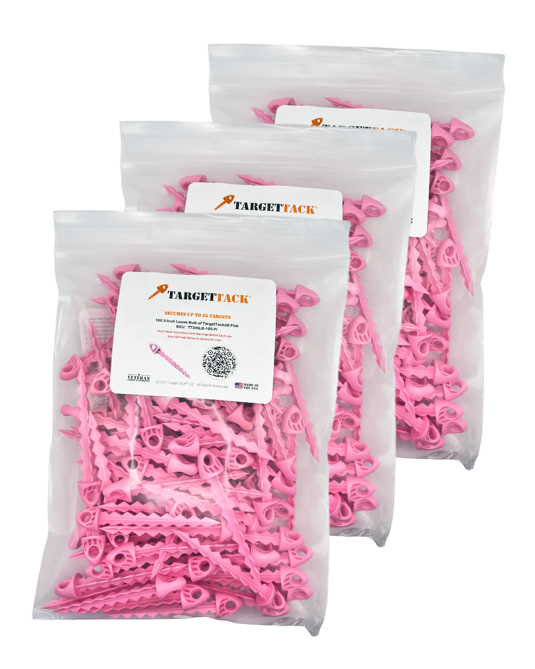 25 3-Inch Loose Bulk of TargetTacks®