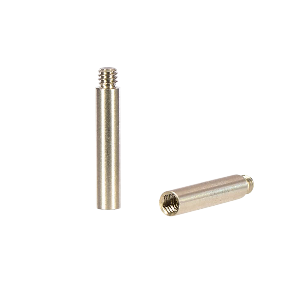 Precision metallic bowhunting accessory components for archery equipment.