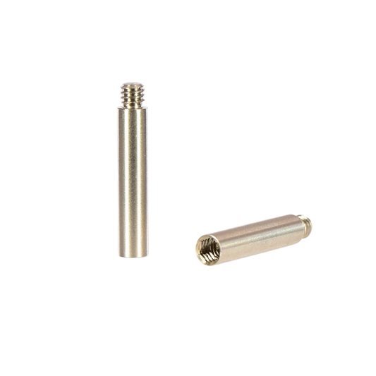 Precision metallic bowhunting accessory components for archery equipment.