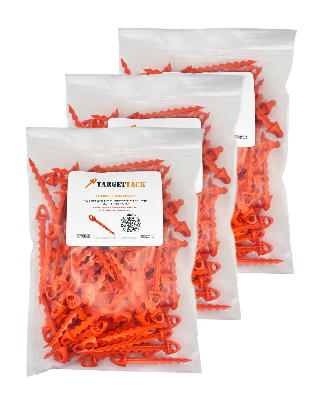 25 3-Inch Loose Bulk of TargetTacks®