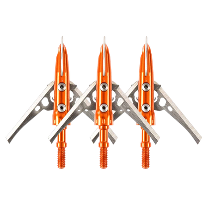 High-performance archery sights with orange accents, designed for precision bowhunting and target shooting.