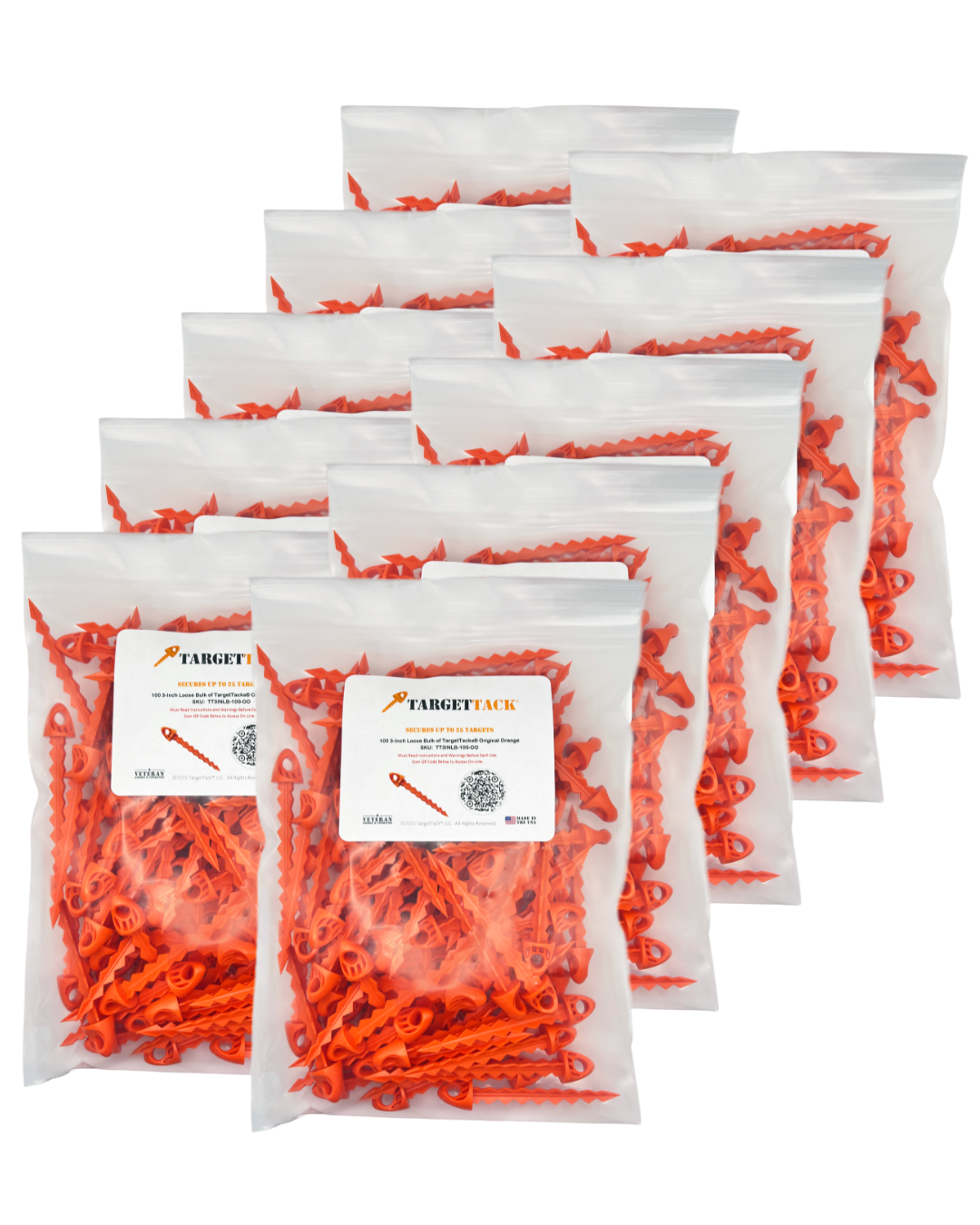 25 3-Inch Loose Bulk of TargetTacks®