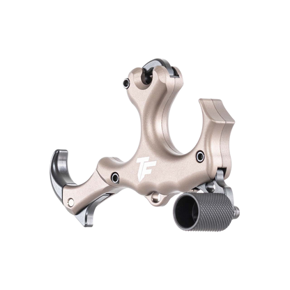 High-tech archery release aid with ergonomic design for precision shooting.