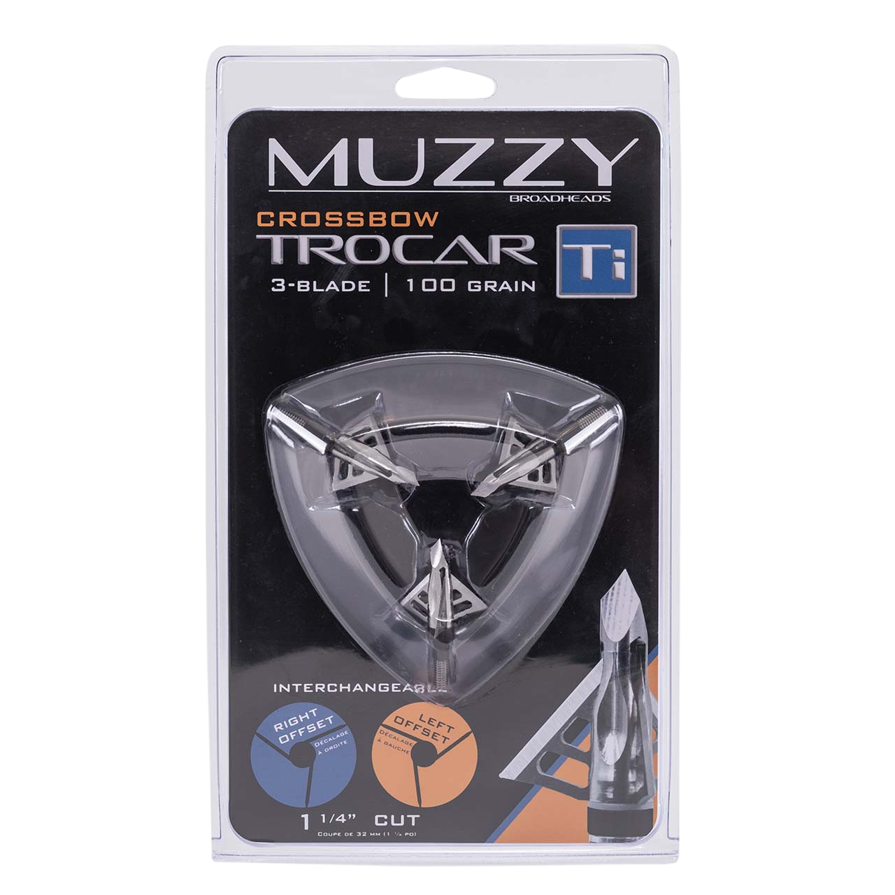 Muzzy Trocar Ti Broadheads - Thumbnail 2