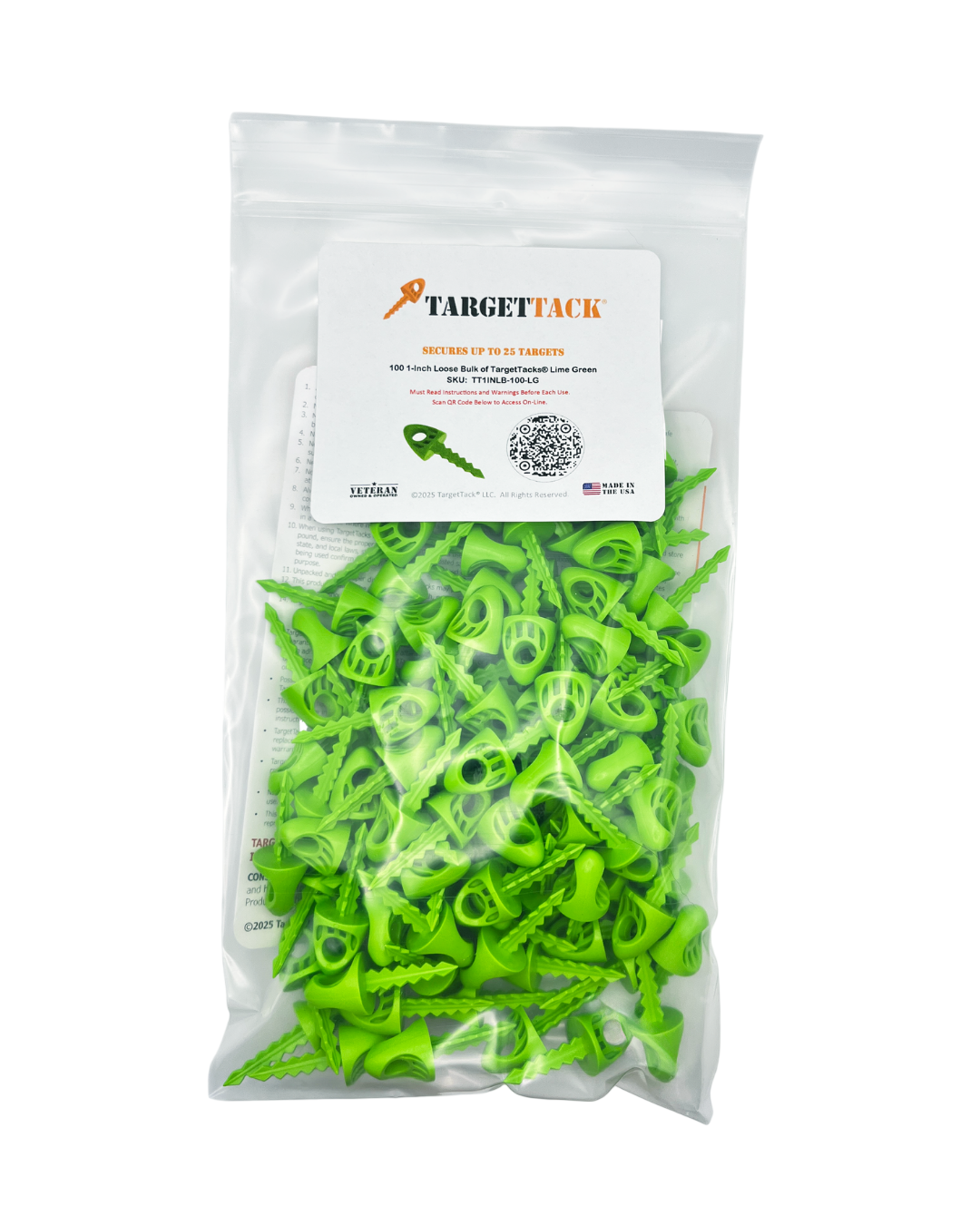 100 1-Inch Loose Bulk of TargetTacks®