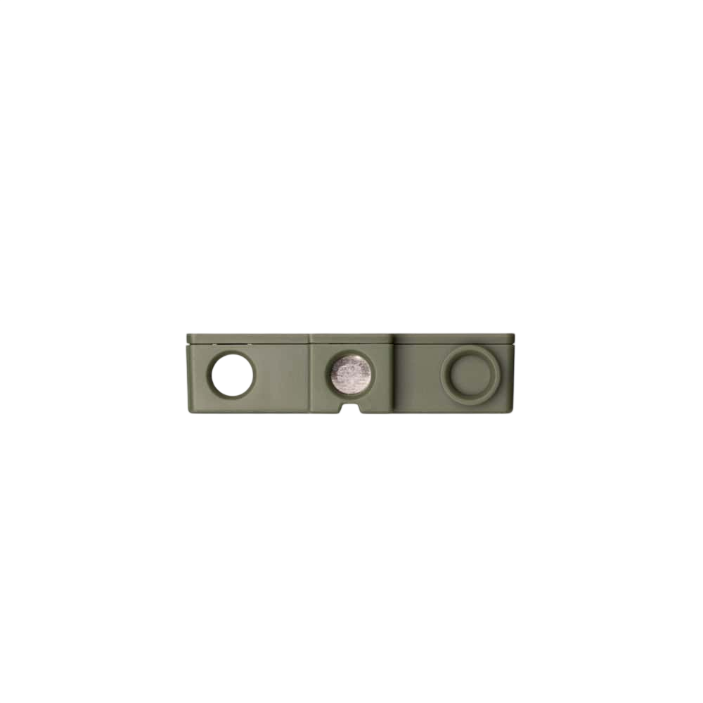 Steel arrow rest mounting component for bowhunting accuracy and stability.