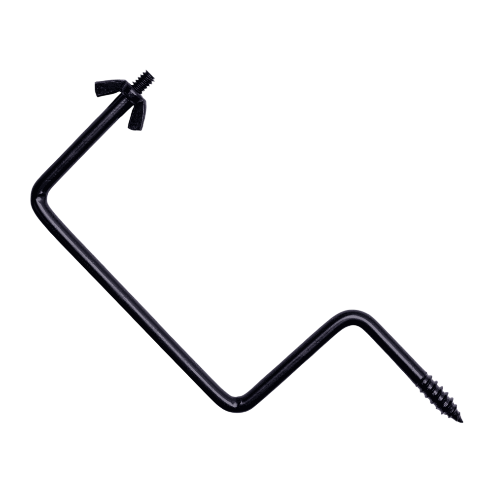 Steel archery bow stringer for safe and effective bow stringing.