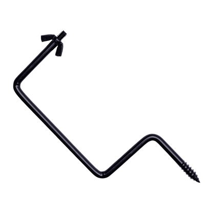 Steel archery bow stringer for safe and effective bow stringing.