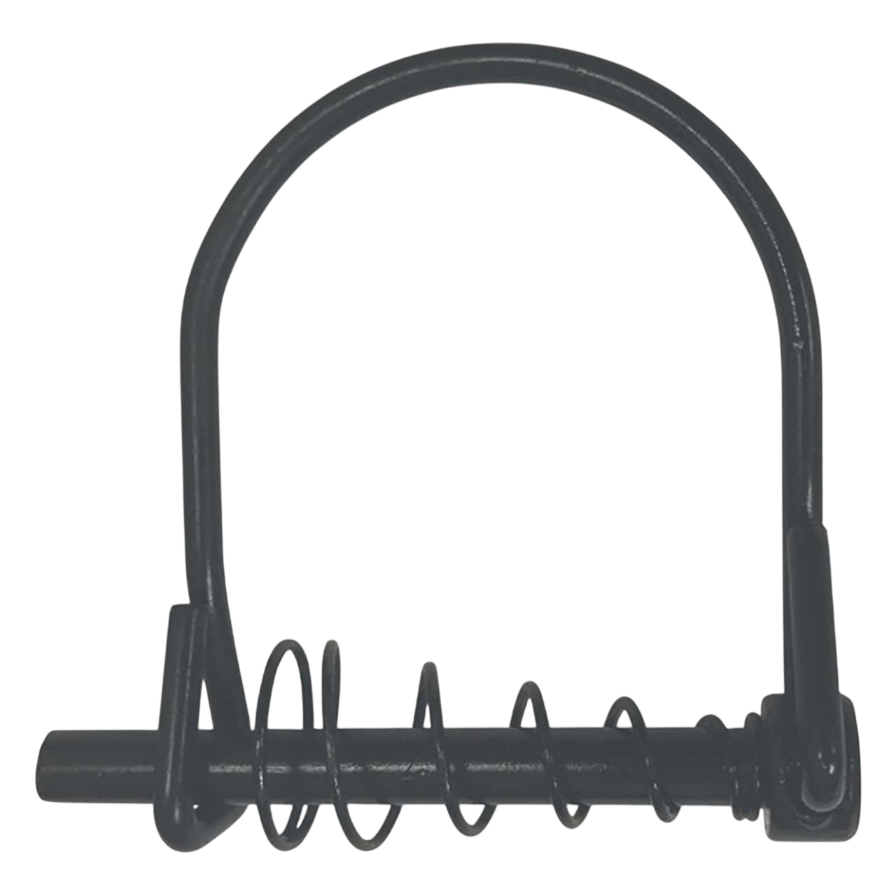 Black archery bow release aid clamp, durable and lightweight.