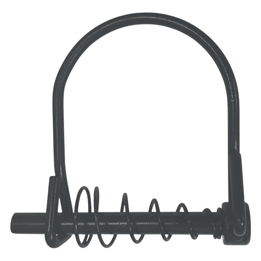 Black archery bow release aid clamp, durable and lightweight.