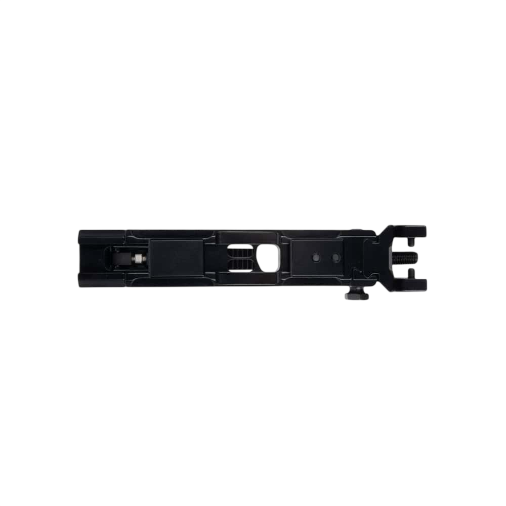 Black archery bow component for bowhunting and target shooting.