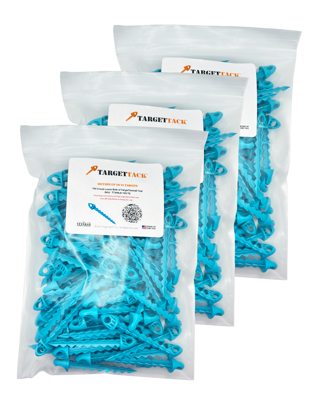 25 3-Inch Loose Bulk of TargetTacks®