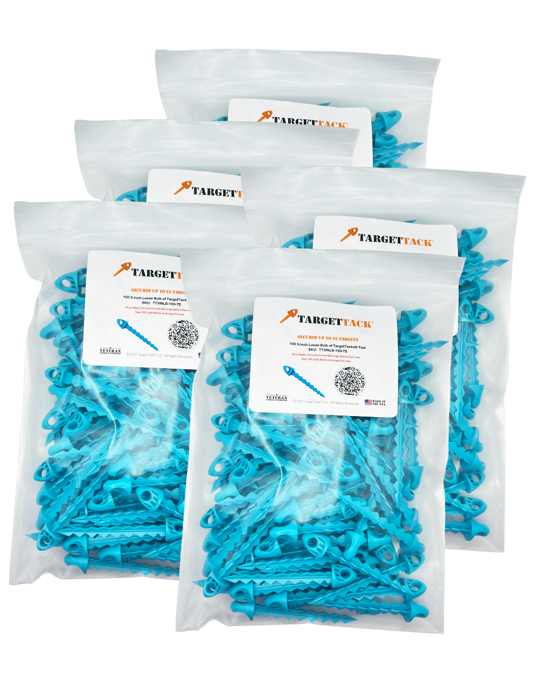 25 3-Inch Loose Bulk of TargetTacks®