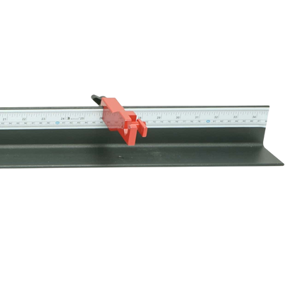 Arrow Saw with Dust Collector Close Up of Arrow Stop