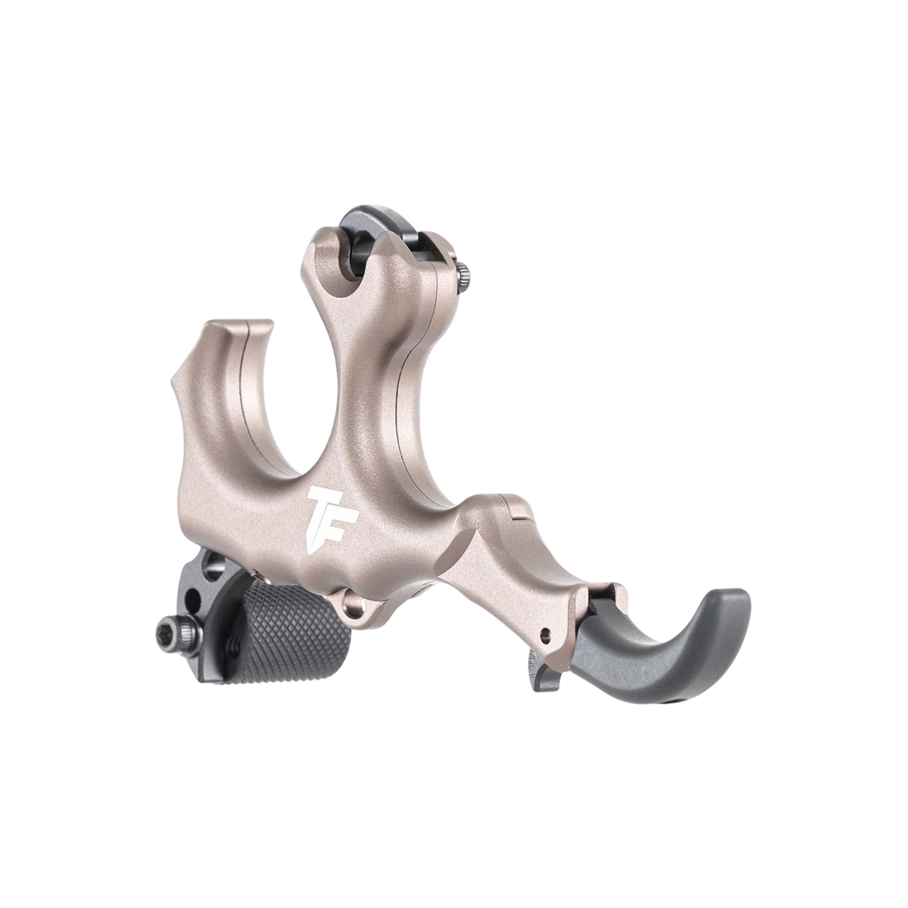 Precision archery release aid with ergonomic design for smooth shooting.