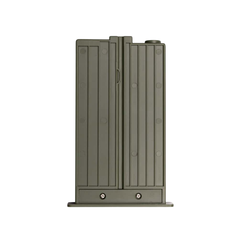 Aluminum ground blind platform for bowhunting and archery concealment.