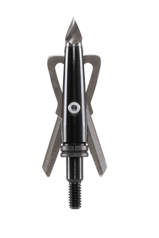 Precision crossbow bolt tip designed for improved durability and accuracy during hunts.