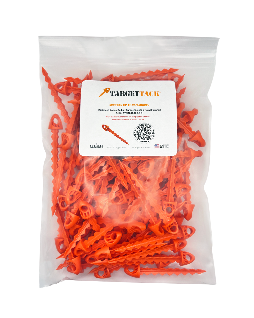 25 3-Inch Loose Bulk of TargetTacks®