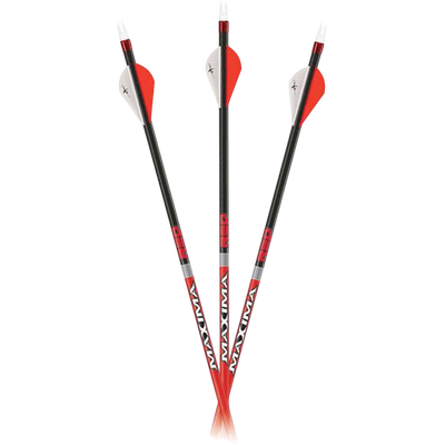 Carbon Express Maxima Red arrows in a fan arrangement