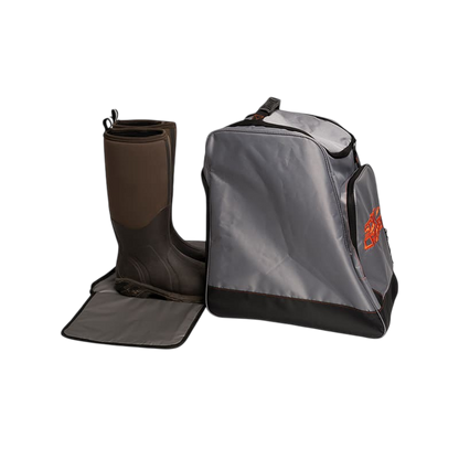 Heavy-duty bow and gear backpack with boot compartment and storage for archery accessories.
