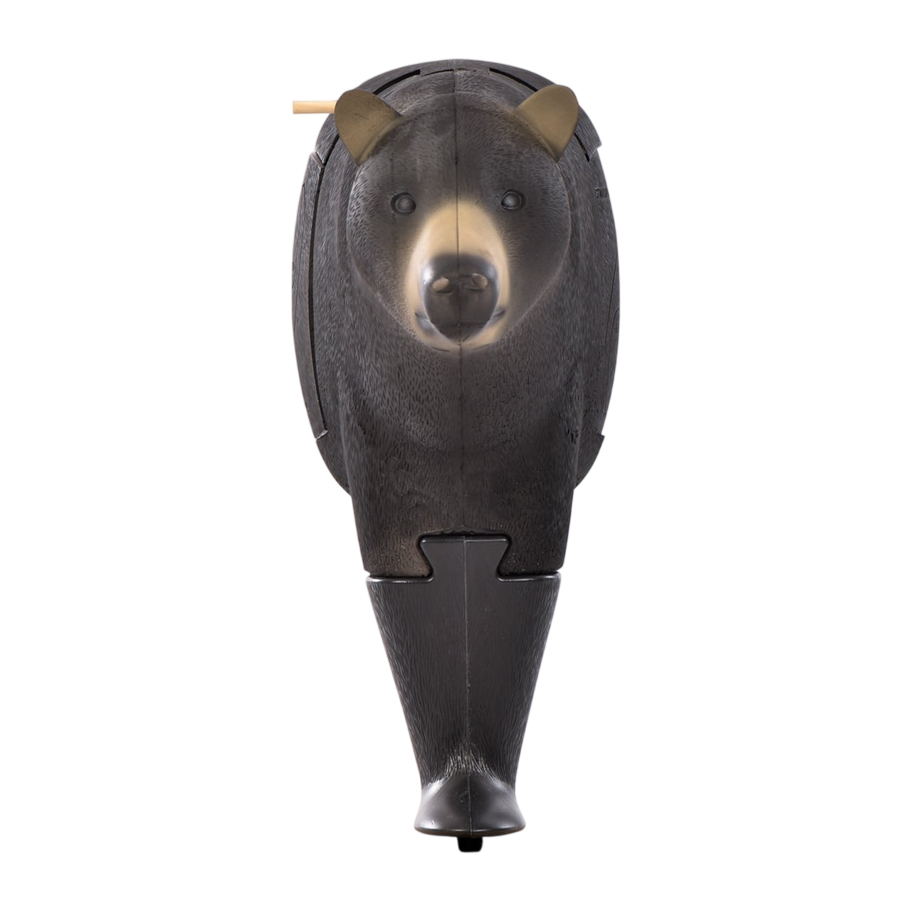Realistic bear trophy foam target for archery and bow hunting practice.