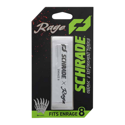 8 Replacement Blades for Rage Enrage 8 Broadheads, high-quality archery equipment.